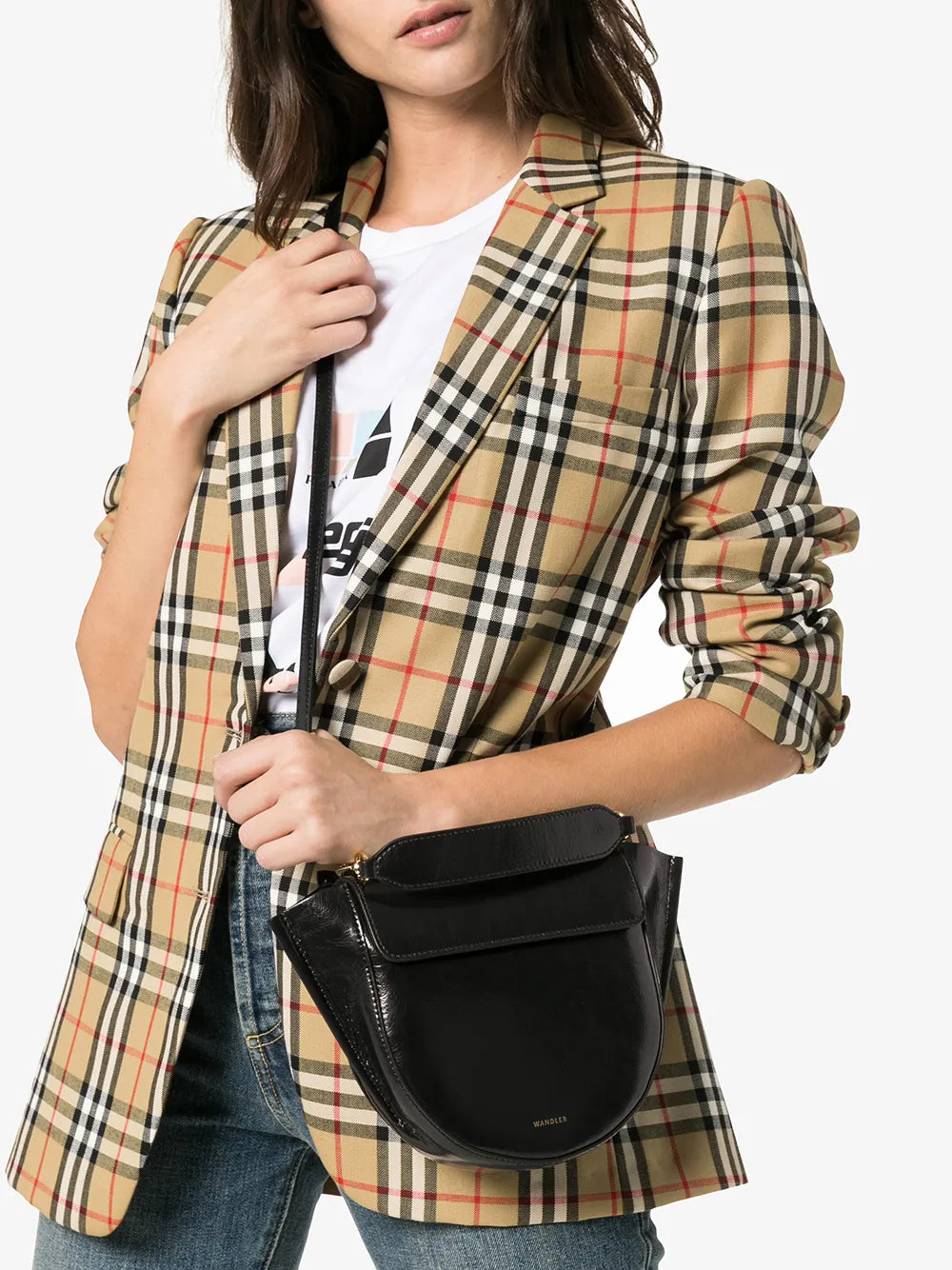 Wandler Mini Hortensia Leather Shoulder Bag — Same as shown — Size One Size — Side View
