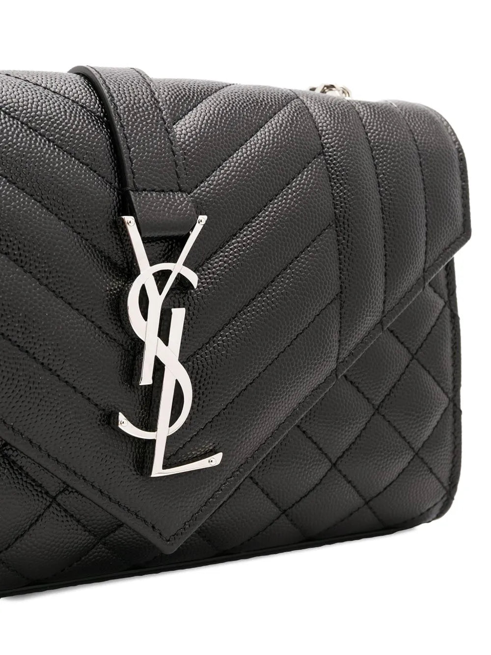 Saint Laurent Envelope Matelasse Shoulder Bag — Same as shown — Size One Size — Top View