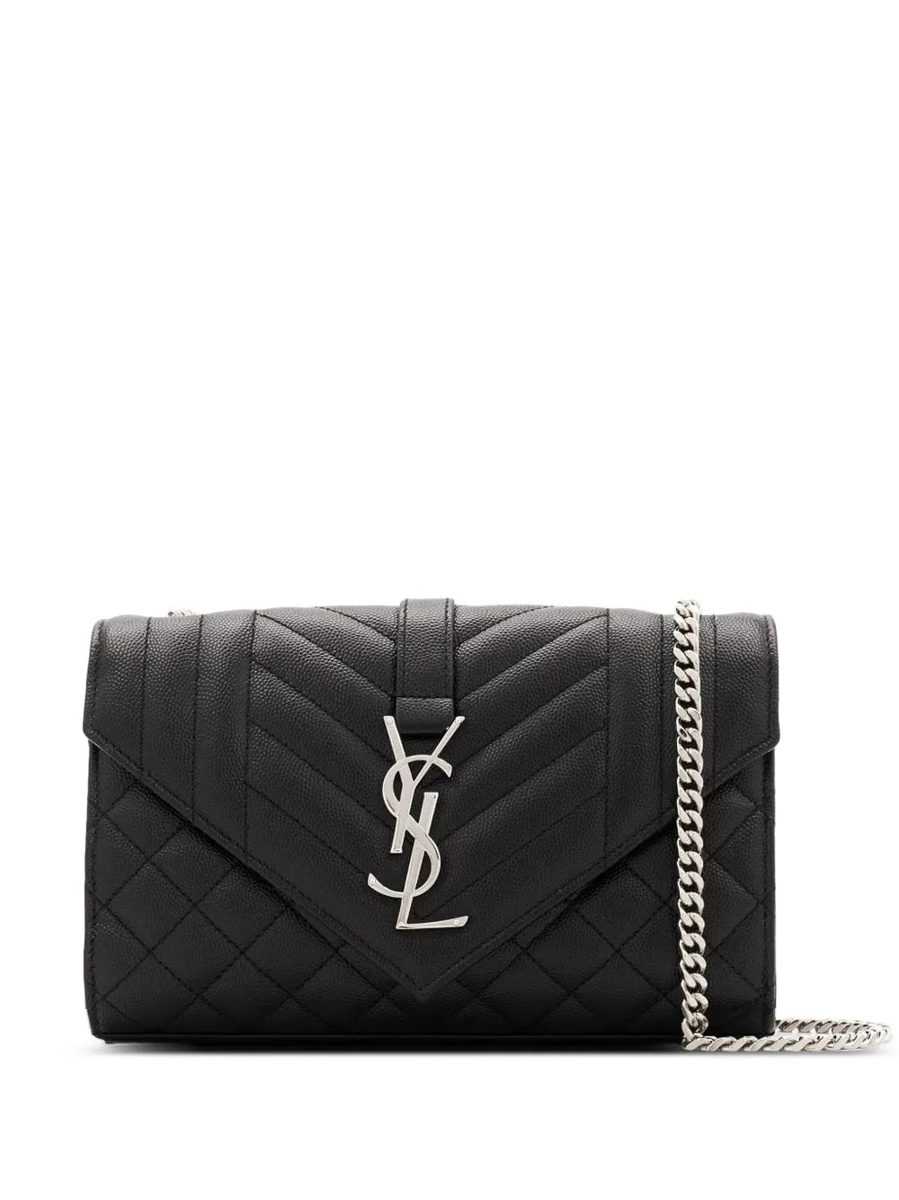 Saint Laurent Envelope Matelasse Shoulder Bag — Same as shown — Size One Size — Front View
