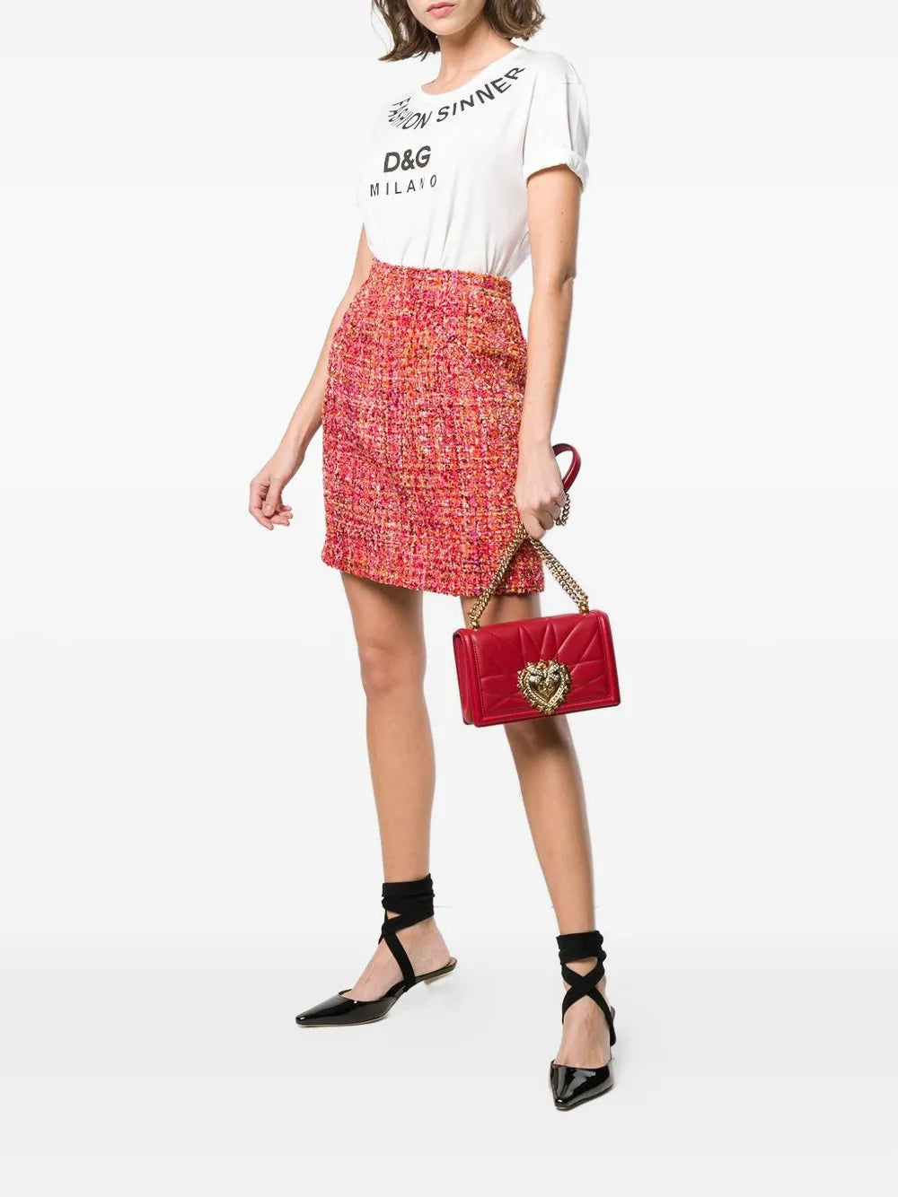 Dolce Gabbana Medium Devotion Shoulder Bag — Same as shown — Size One Size — Side View