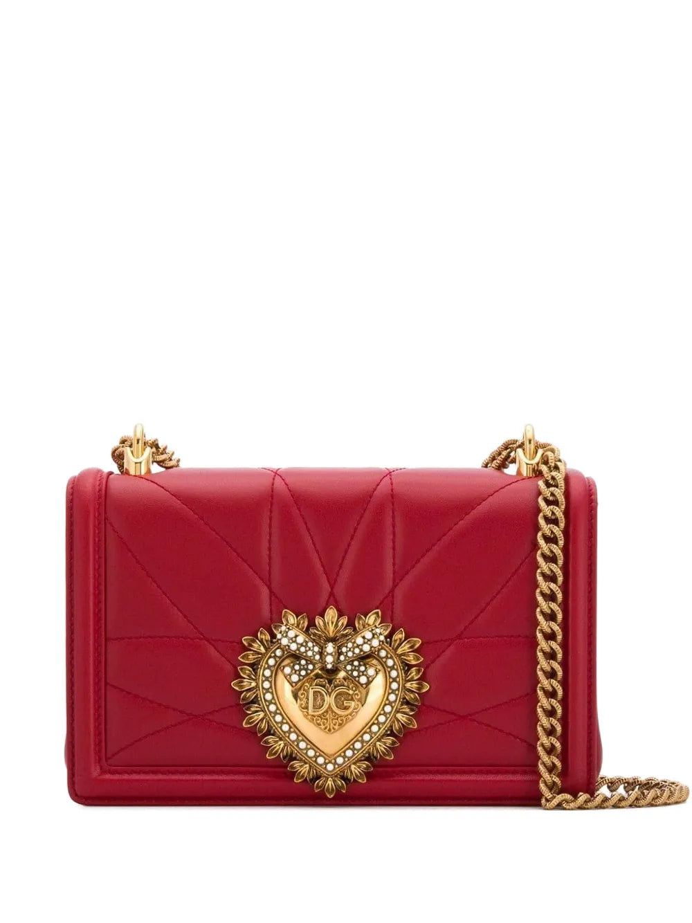 Dolce Gabbana Medium Devotion Shoulder Bag — Same as shown — Size One Size — Front View