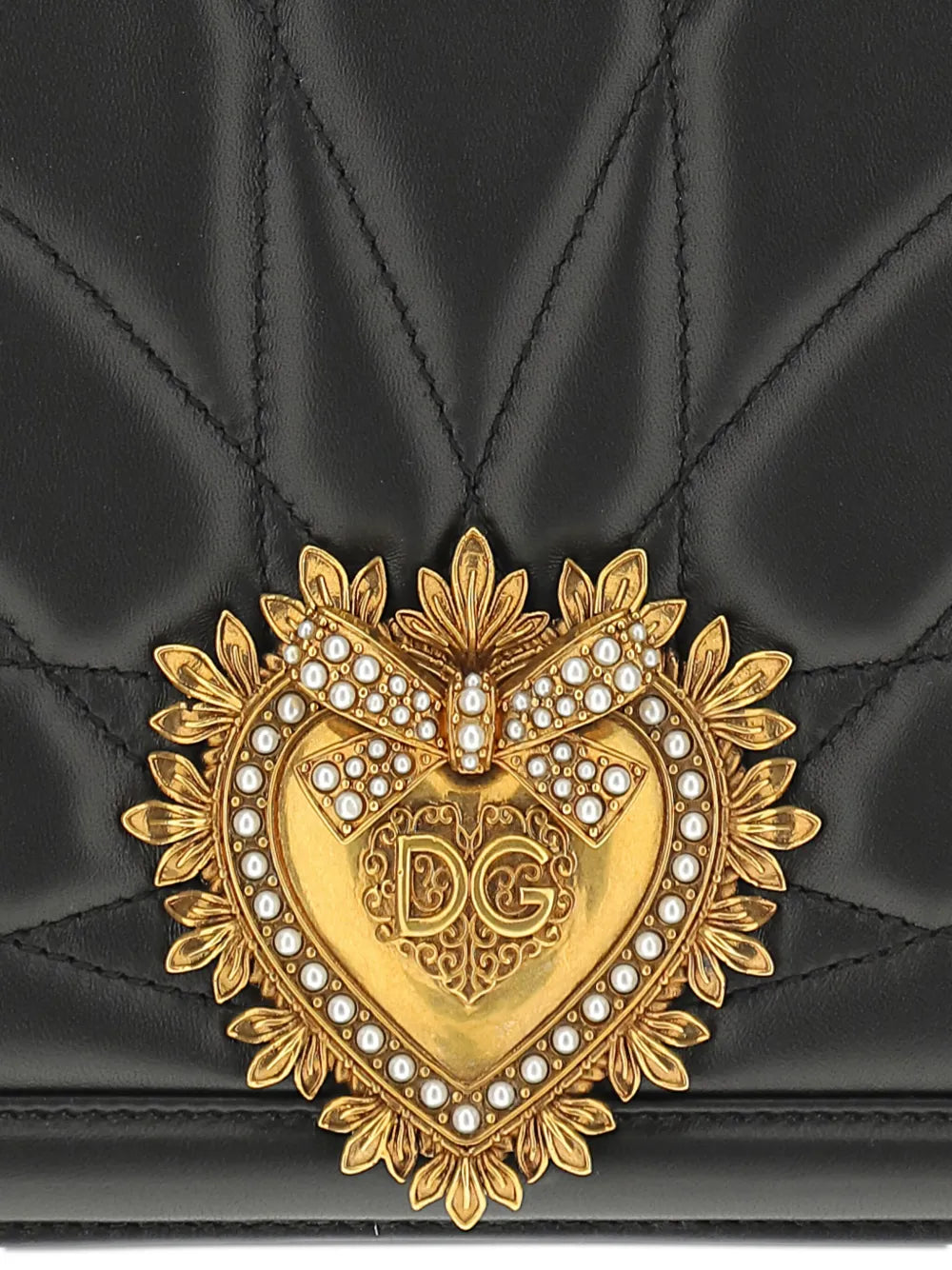 Dolce Gabbana Large Devotion Quilted Shoulder Bag — Same as shown — Size One Size — Top View