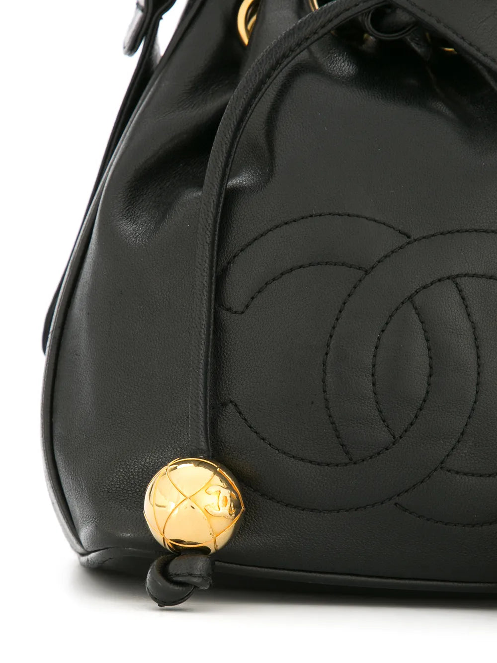 Chanel Pre Owned 1994 1996 Drawstring Chain Mini Shoulder Bag — Same as shown — Size One Size — Top View