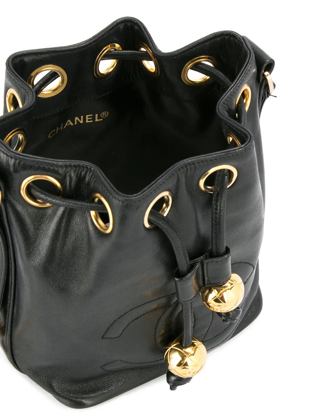 Chanel Pre Owned 1994 1996 Drawstring Chain Mini Shoulder Bag — Same as shown — Size One Size — Detail View
