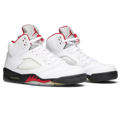 Air Jordan 5 Retro 'White Fire Red' 2013 — UK 3 | EU 35.5 | US 3.5 — Back View