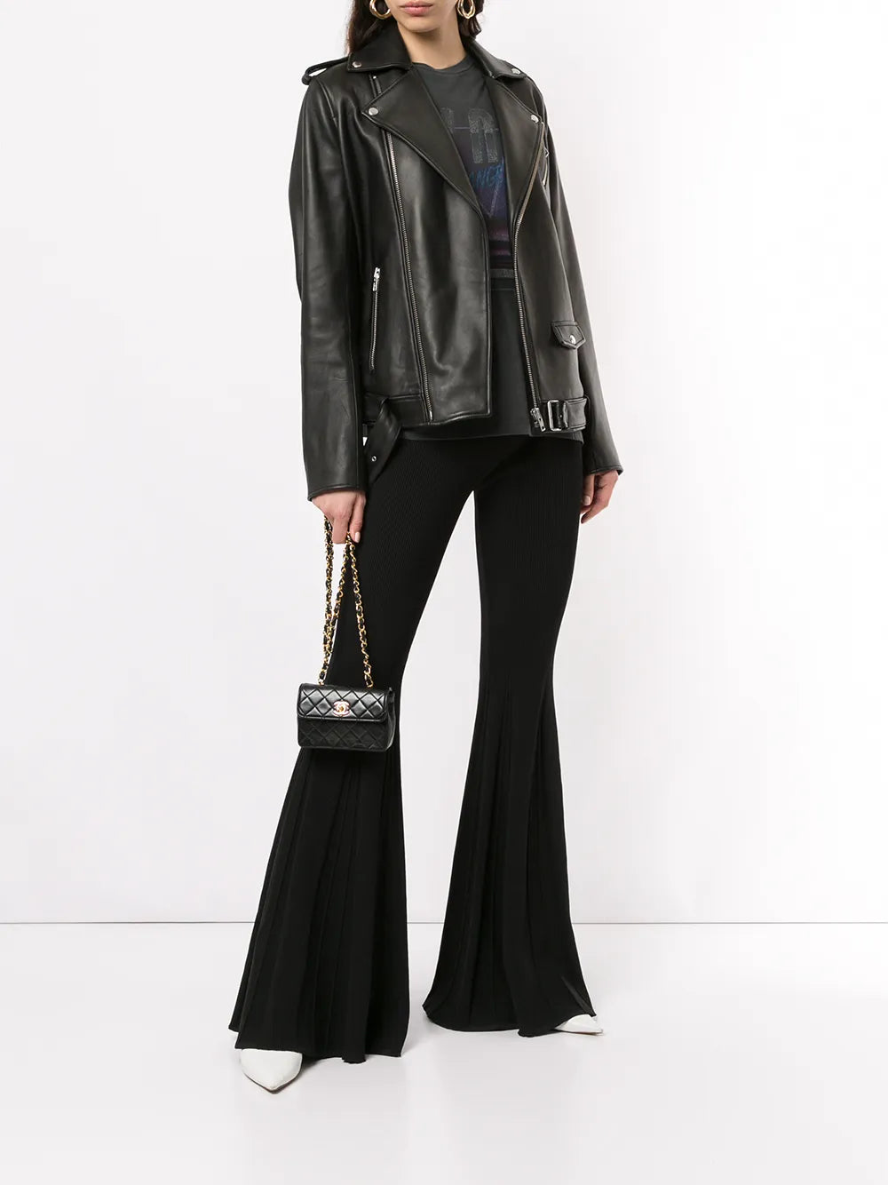 Chanel Pre Owned Cc Logo Chain Shoulder Bag — Same as shown — Size One Size — Side View