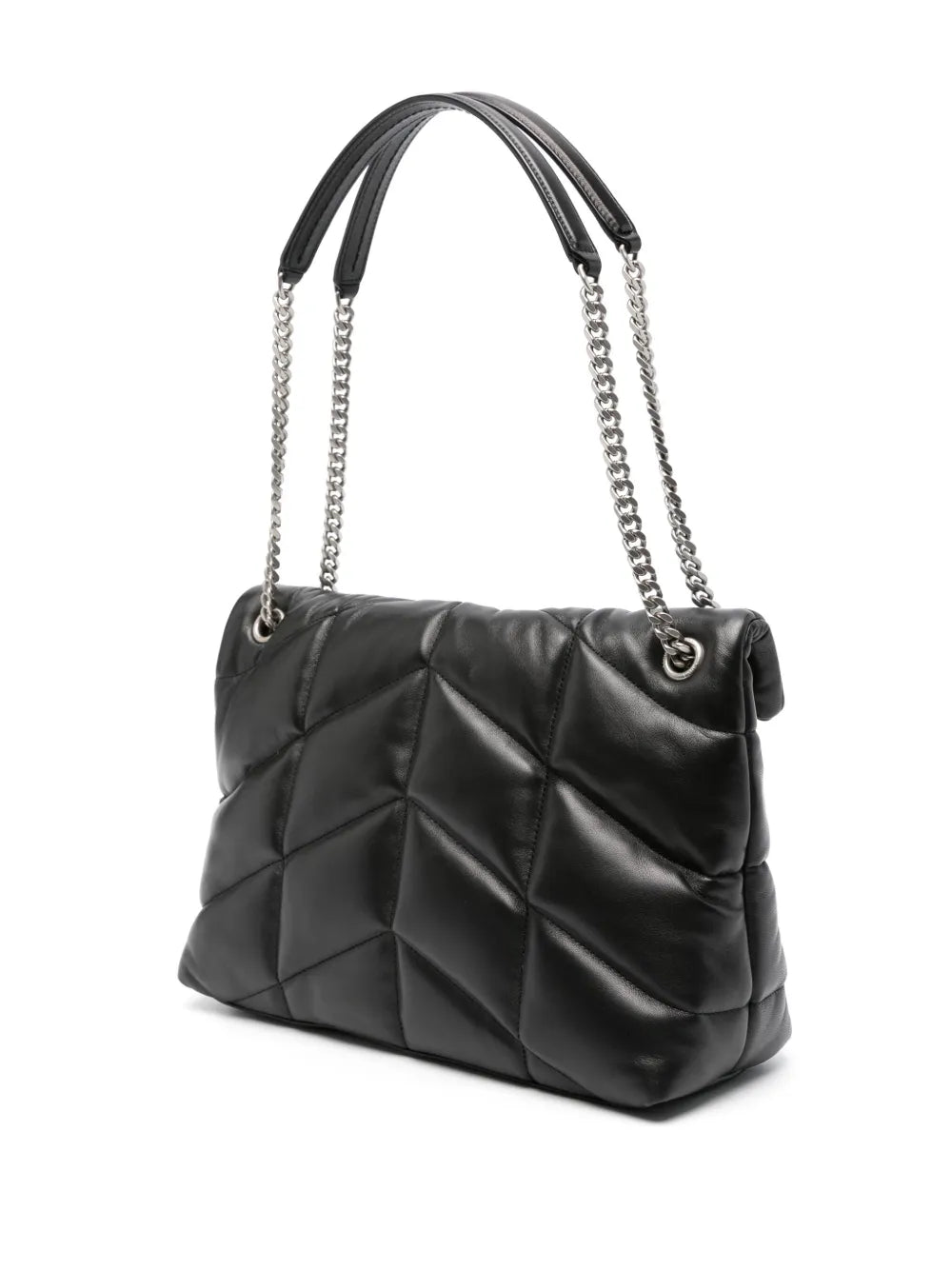 Saint Laurent Medium Loulou Leather Shoulder Bag — Same as shown — Size One Size — Back View