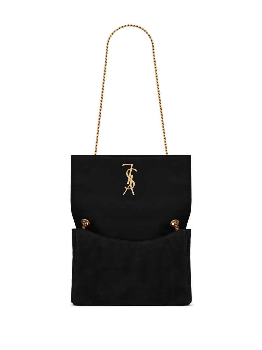 Saint Laurent Medium Kate Logo Plaque Shoulder Bag — Same as shown — Size One Size — Detail View