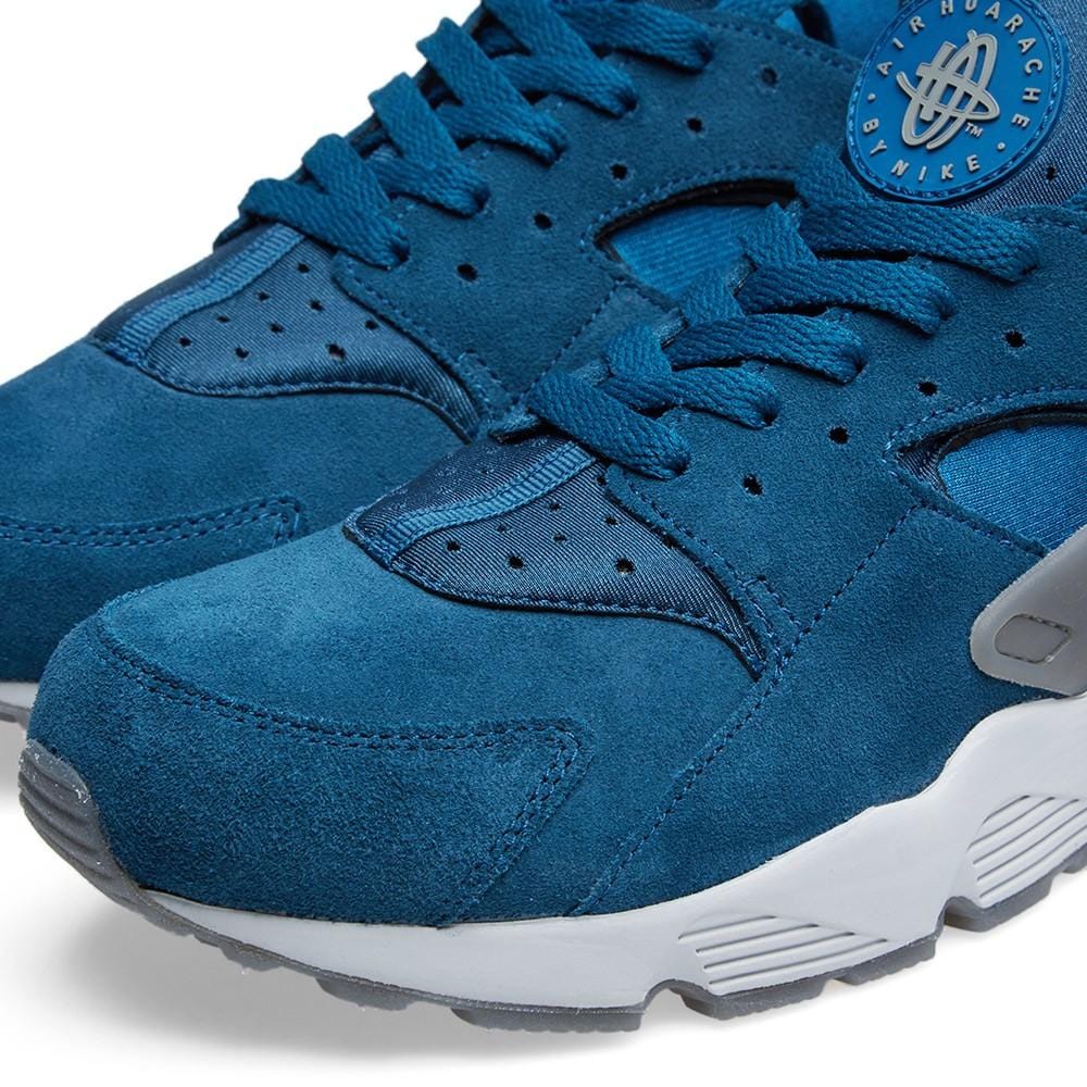 Nike Air Huarache Blue Force & Cool Grey — UK 3 | EU 35.5 | US 3.5 — Back View