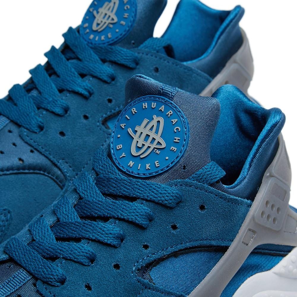 Nike Air Huarache Blue Force & Cool Grey — UK 3 | EU 35.5 | US 3.5 — Top View