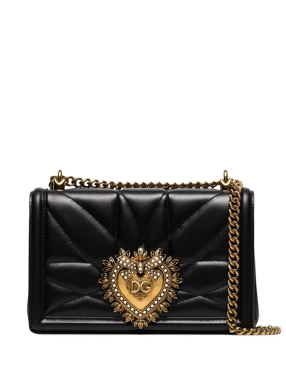 Dolce Gabbana Medium Devotion Shoulder Bag — Same as shown — Size One Size — Front View