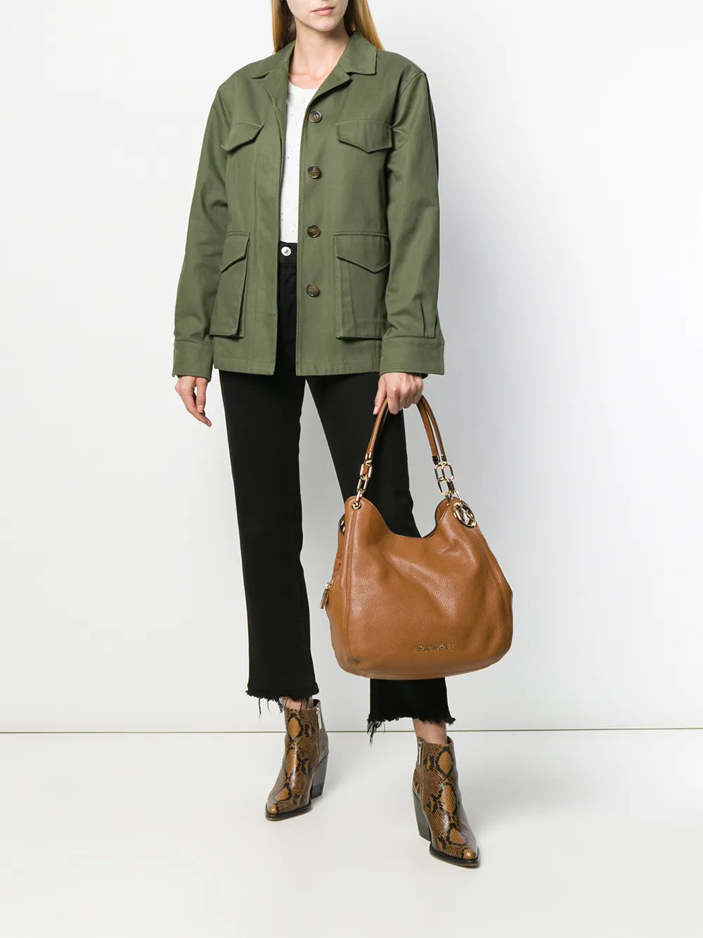 Michael Kors Large Lillie Shoulder Bag — Same as shown — Size One Size — Side View