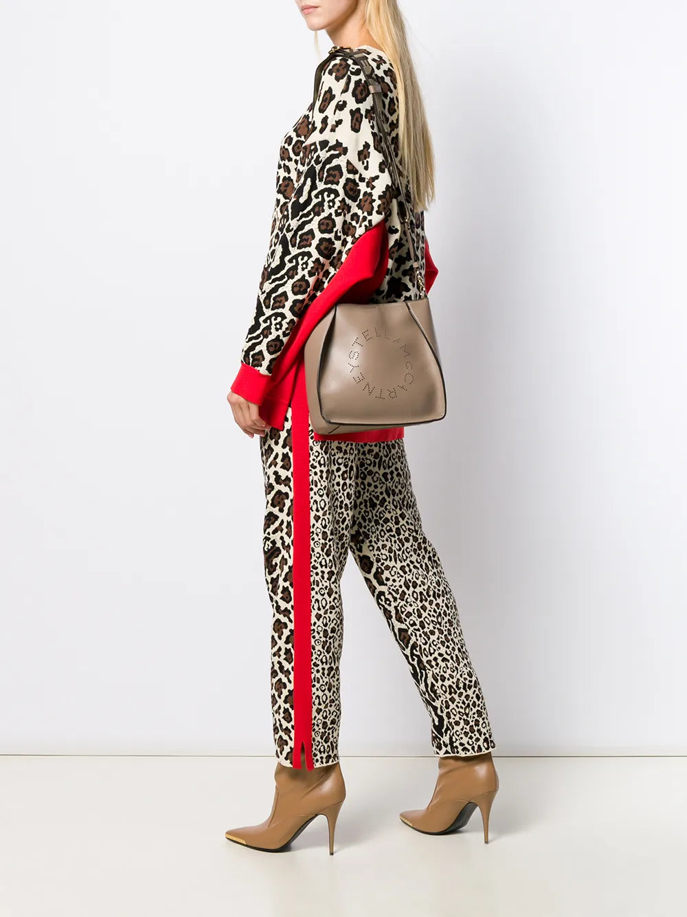 Stella Mccartney Perforated Logo Shoulder Bag — Same as shown — Size One Size — Side View