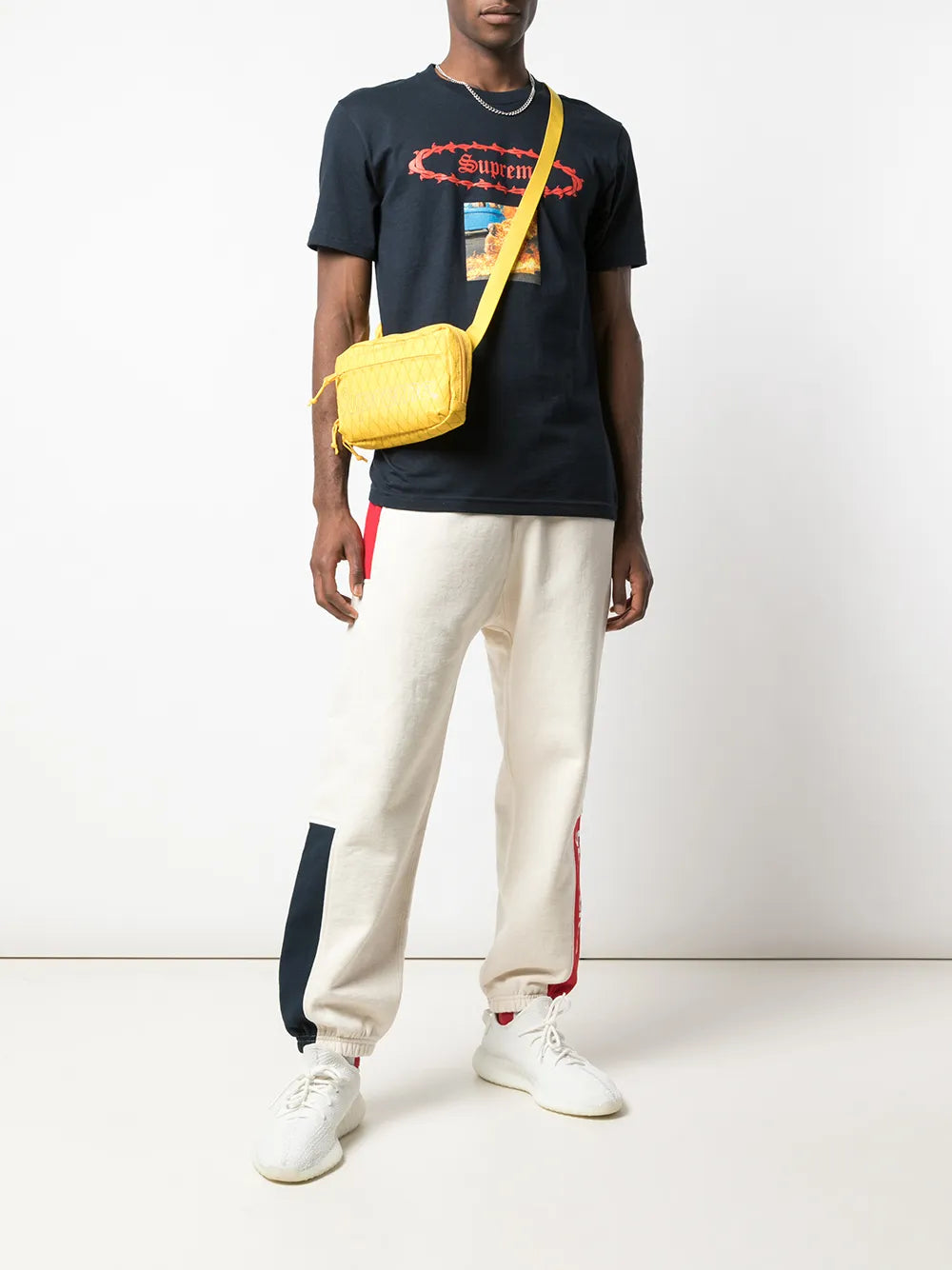 Supreme Logo Print Shoulder Bag — Same as shown — Size One Size — Side View
