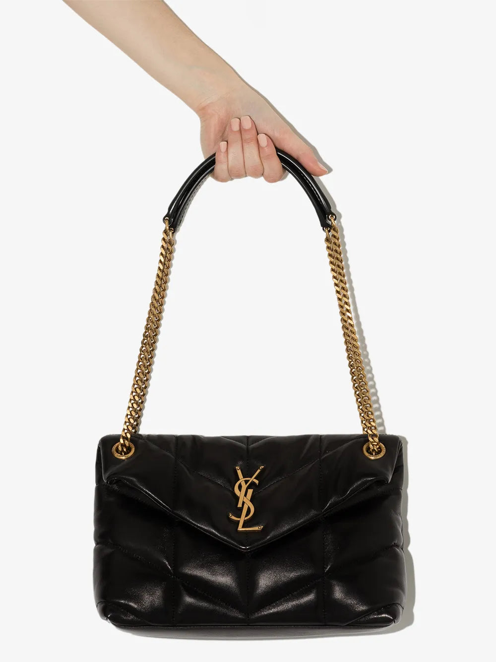 Saint Laurent Small Loulou Puffer Shoulder Bag — Same as shown — Size One Size — Top View