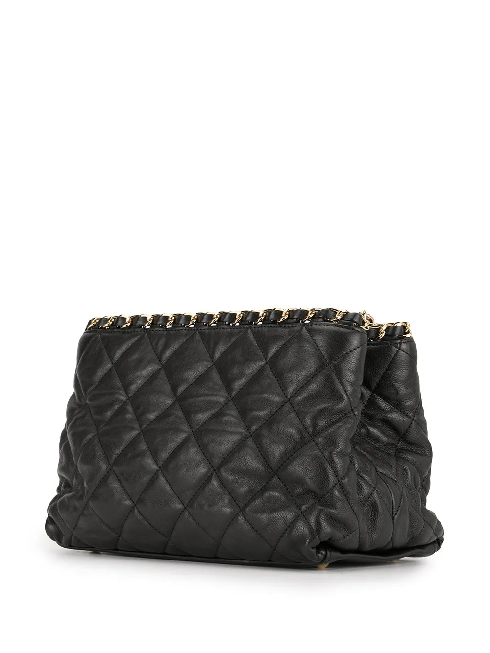 Chanel Pre Owned Small Quilted Chain Shoulder Bag — Same as shown — Size One Size — Back View