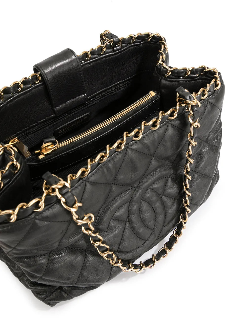 Chanel Pre Owned Small Quilted Chain Shoulder Bag — Same as shown — Size One Size — Detail View