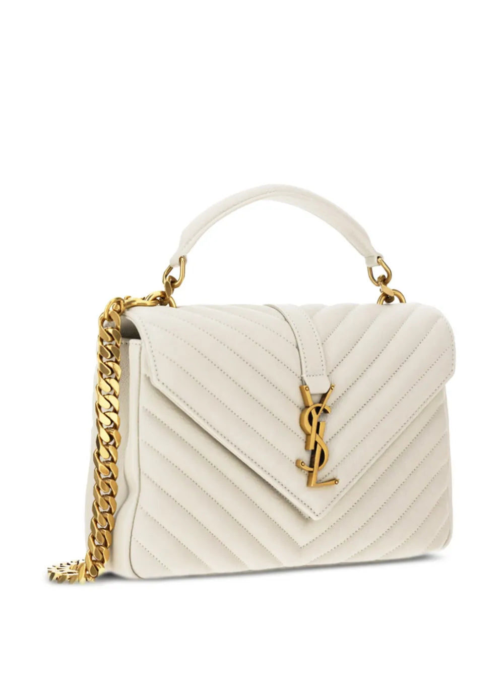 Saint Laurent Medium College Leather Cross Body Bag — Same as shown — Size One Size — Top View
