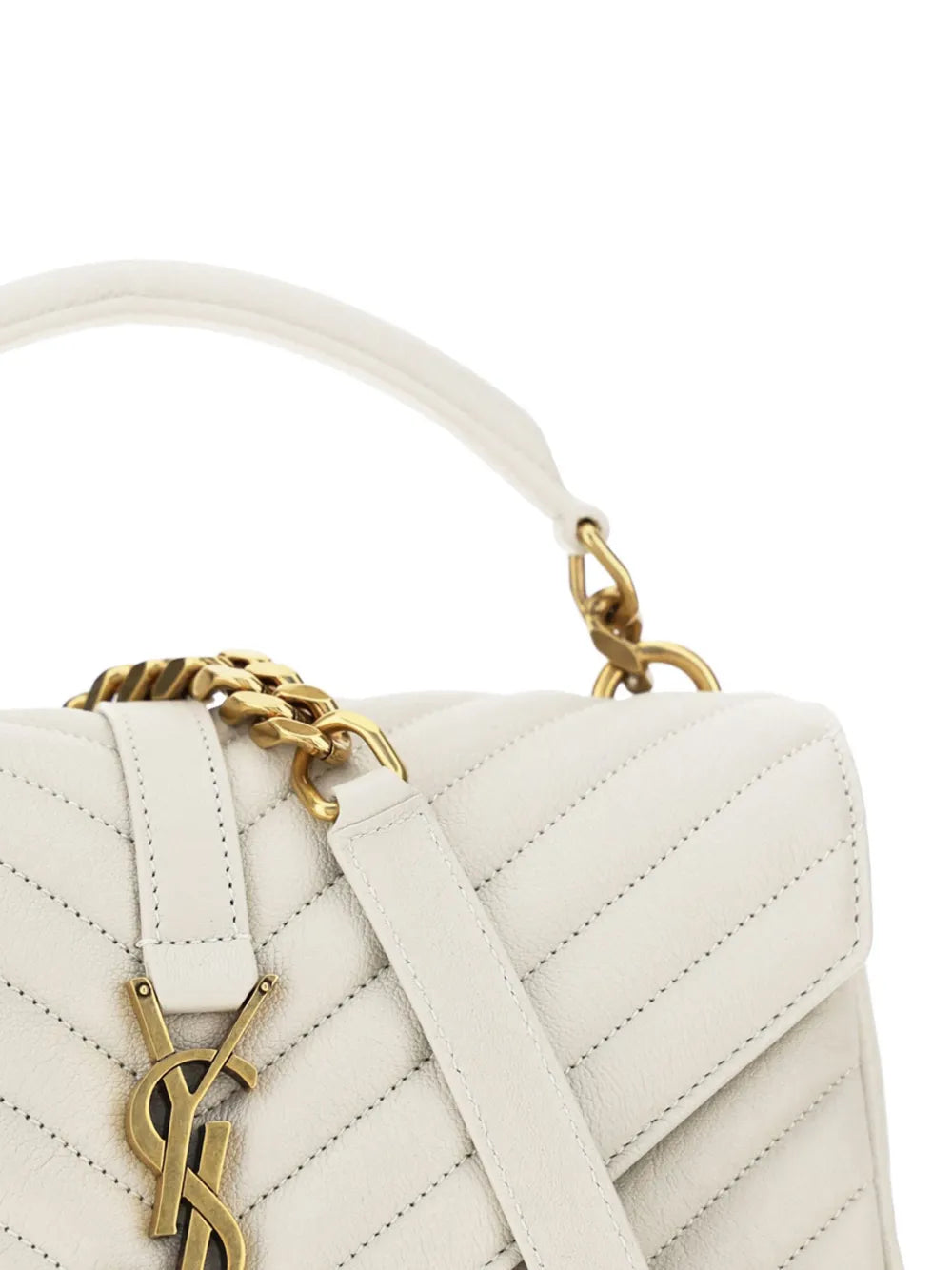 Saint Laurent Medium College Leather Cross Body Bag — Same as shown — Size One Size — Back View