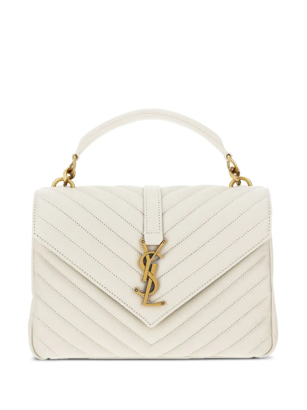 Saint Laurent Medium College Leather Cross Body Bag — Same as shown — Size One Size — Front View