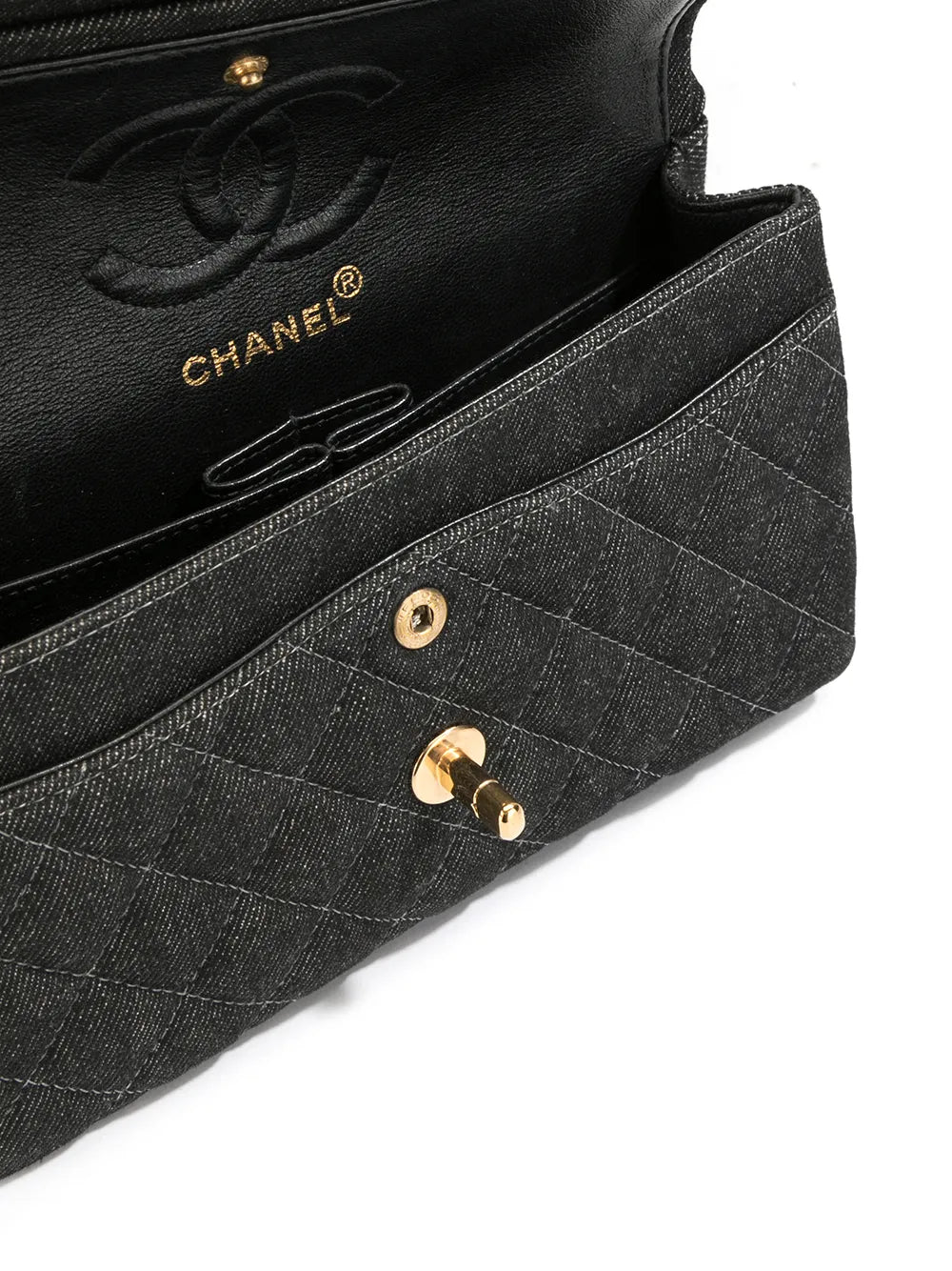 Chanel Pre Owned Double Flap Shoulder Bag — Same as shown — Size One Size — Detail View
