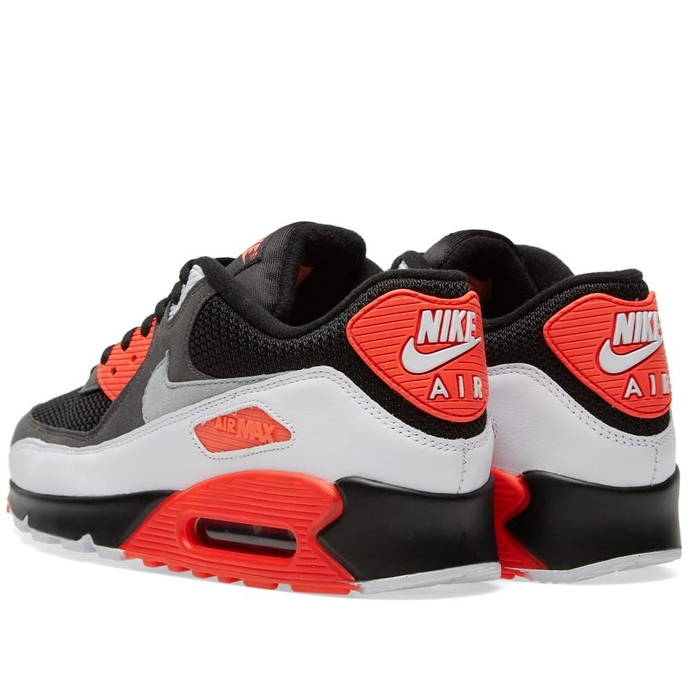 NIKE AIR MAX 90 OG 'REVERSE INFRARED' Black, Neutral & Dark Grey — UK 3 | EU 35.5 | US 3.5 — Detail View