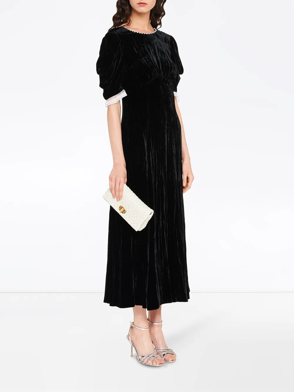 Miu Miu Miu Crystal Matelasse Shoulder Bag — Same as shown — Size One Size — Side View