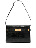 Saint Laurent Manhattan Crocodile Embossed Shoulder Bag — Same as shown — Size One Size — Front View