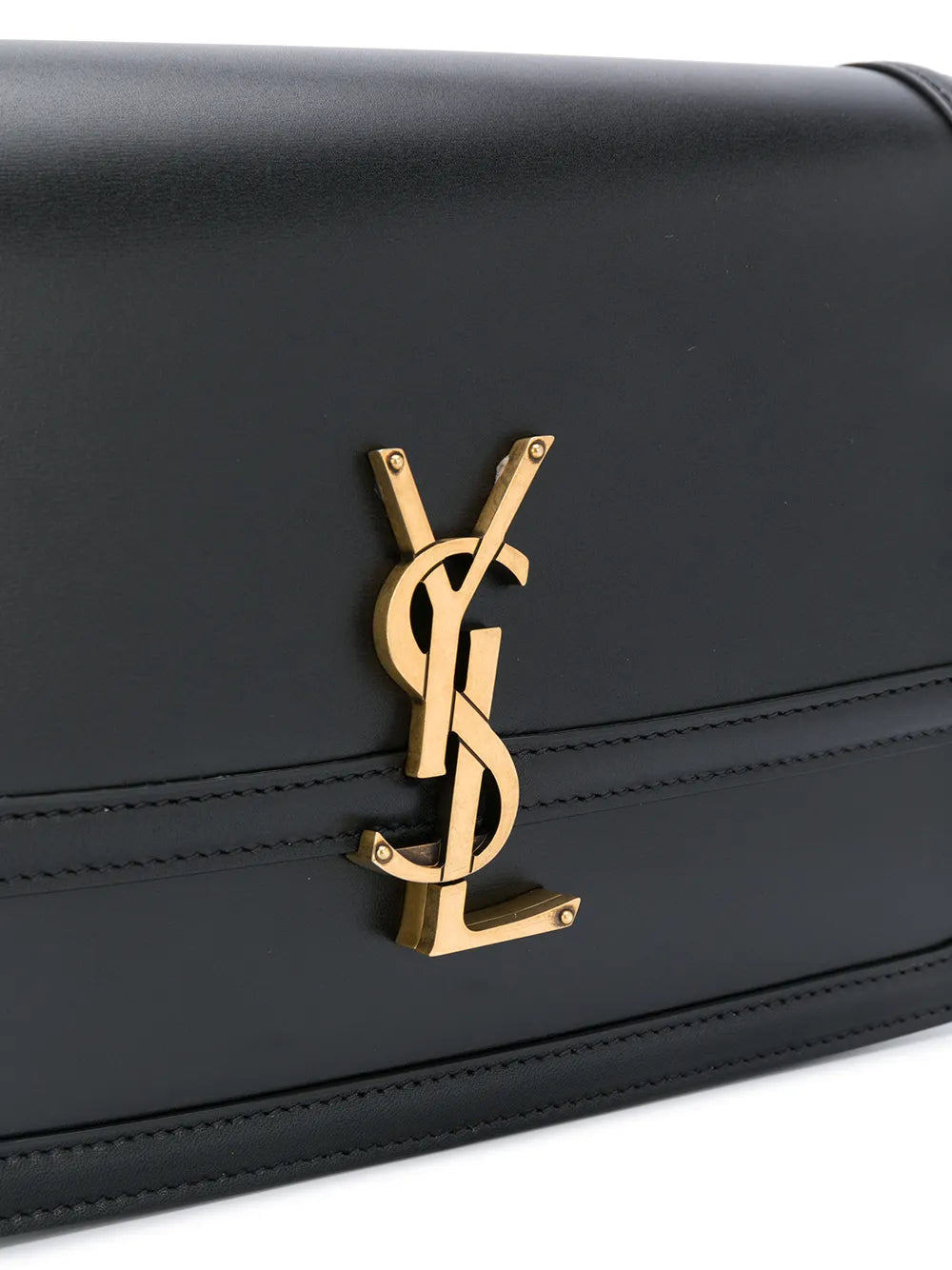 Saint Laurent Monogram Leather Shoulder Bag — Same as shown — Size One Size — Top View
