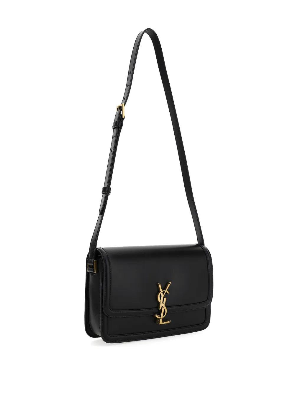 Saint Laurent Monogram Leather Shoulder Bag — Same as shown — Size One Size — Back View