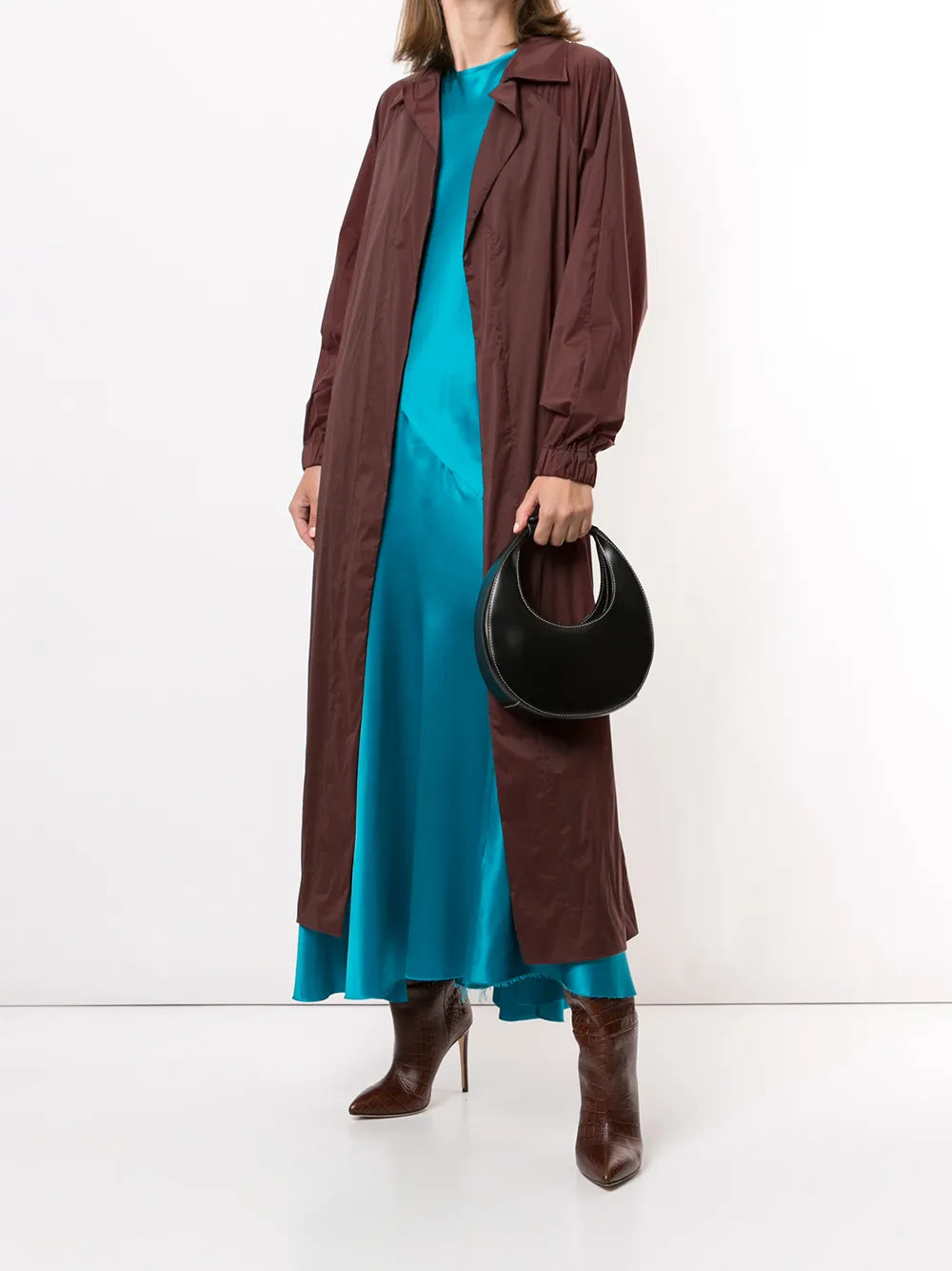 Staud Mini Moon Leather Shoulder Bag — Same as shown — Size One Size — Side View