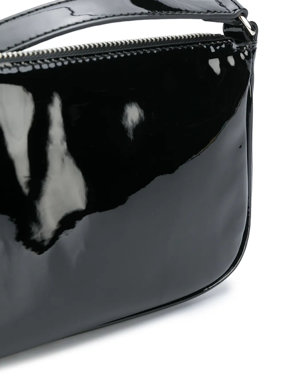By Far Black Patent Shoulder Bag — Same as shown — Size One Size — Top View