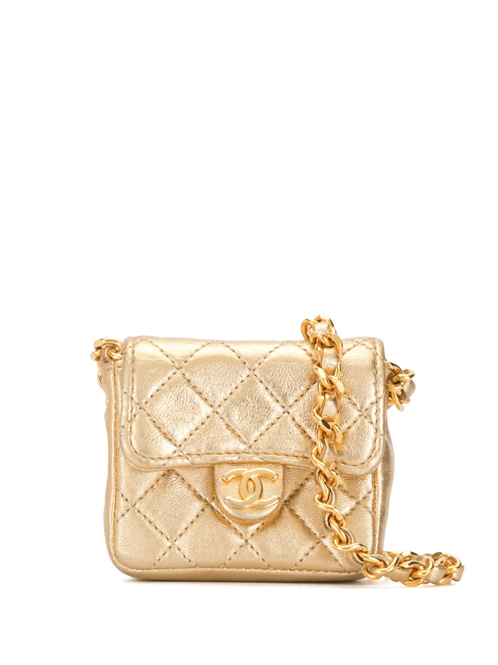 Chanel Pre Owned 1990S Diamond Quilted Mini Shoulder Bag — Same as shown — Size One Size — Front View