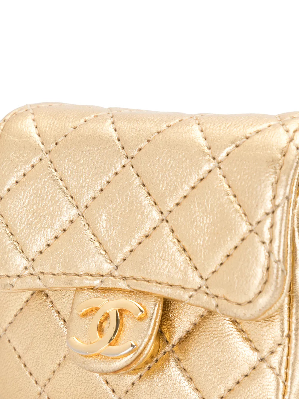 Chanel Pre Owned 1990S Diamond Quilted Mini Shoulder Bag — Same as shown — Size One Size — Top View