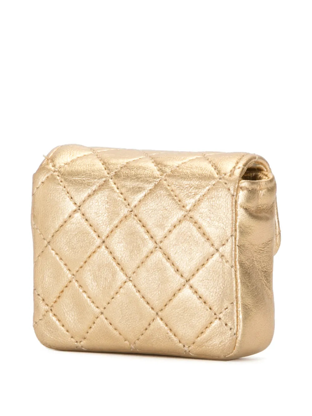 Chanel Pre Owned 1990S Diamond Quilted Mini Shoulder Bag — Same as shown — Size One Size — Back View
