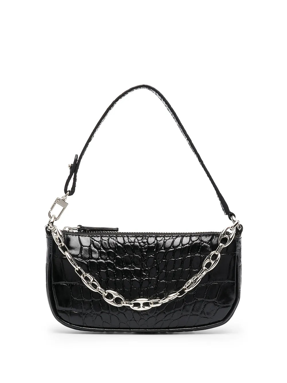 By Far Crocodile Embossed Shoulder Bag — Same as shown — Size One Size — Front View