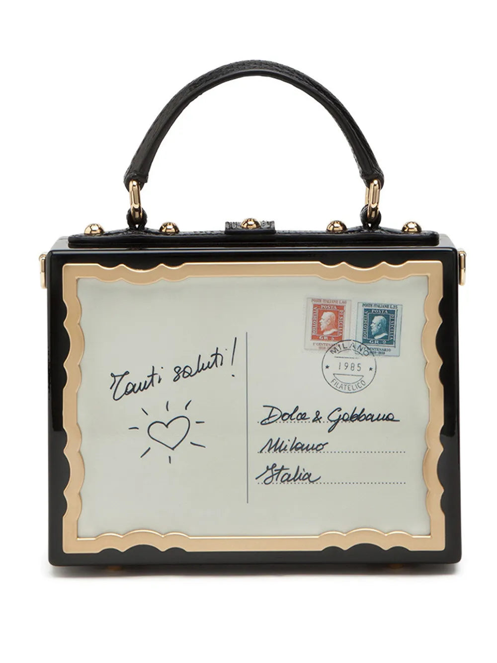 Dolce Gabbana Postcard Dolce Box Top Handle Bag — Same as shown — Size One Size — Side View