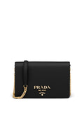 Prada Logo Lettering Saffiano Leather Shoulder Bag — Same as shown — Size One Size — Front View