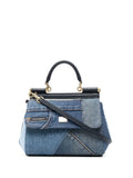 Dolce Gabbana Small Sicily Patchwork Denim Shoulder Bag — Same as shown — Size One Size — Front View