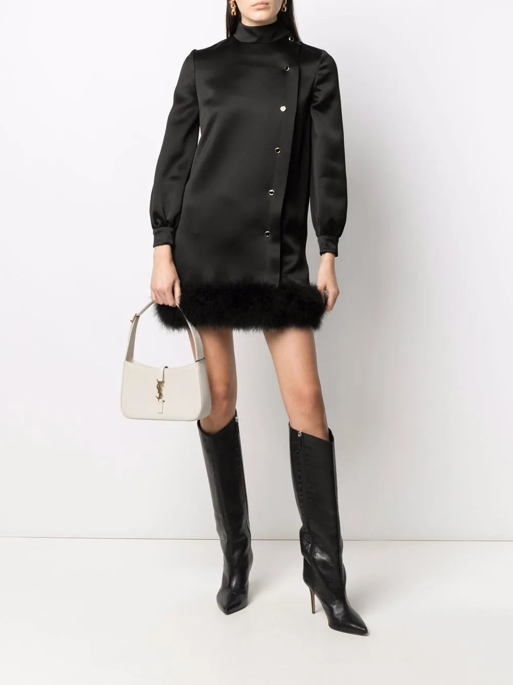 Saint Laurent Le 5 A 7 Shoulder Bag — Same as shown — Size One Size — Side View