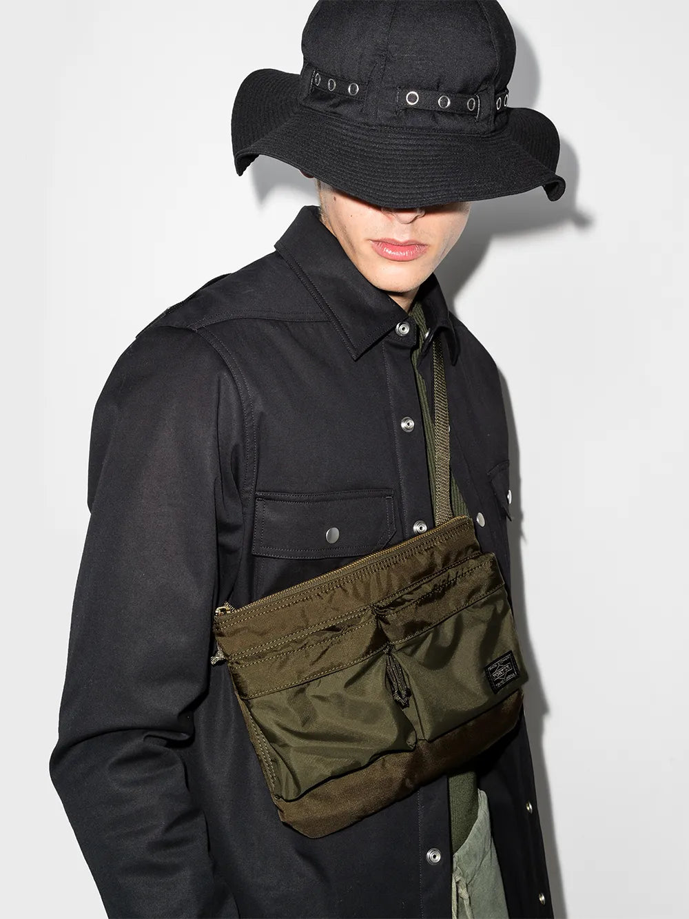 Porter Yoshida Co Flying Ace Two Way Shoulder Bag — Same as shown — Size One Size — Side View
