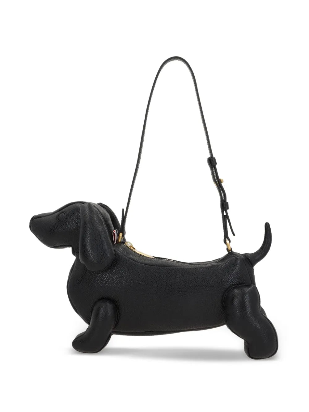 Thom Browne Hector Pebbled Leather Shoulder Bag — Same as shown — Size One Size — Front View