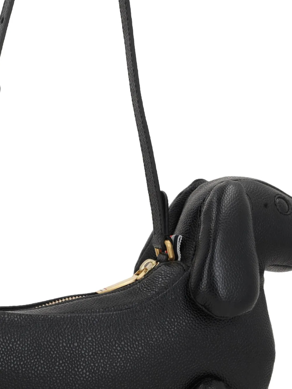 Thom Browne Hector Pebbled Leather Shoulder Bag — Same as shown — Size One Size — Top View