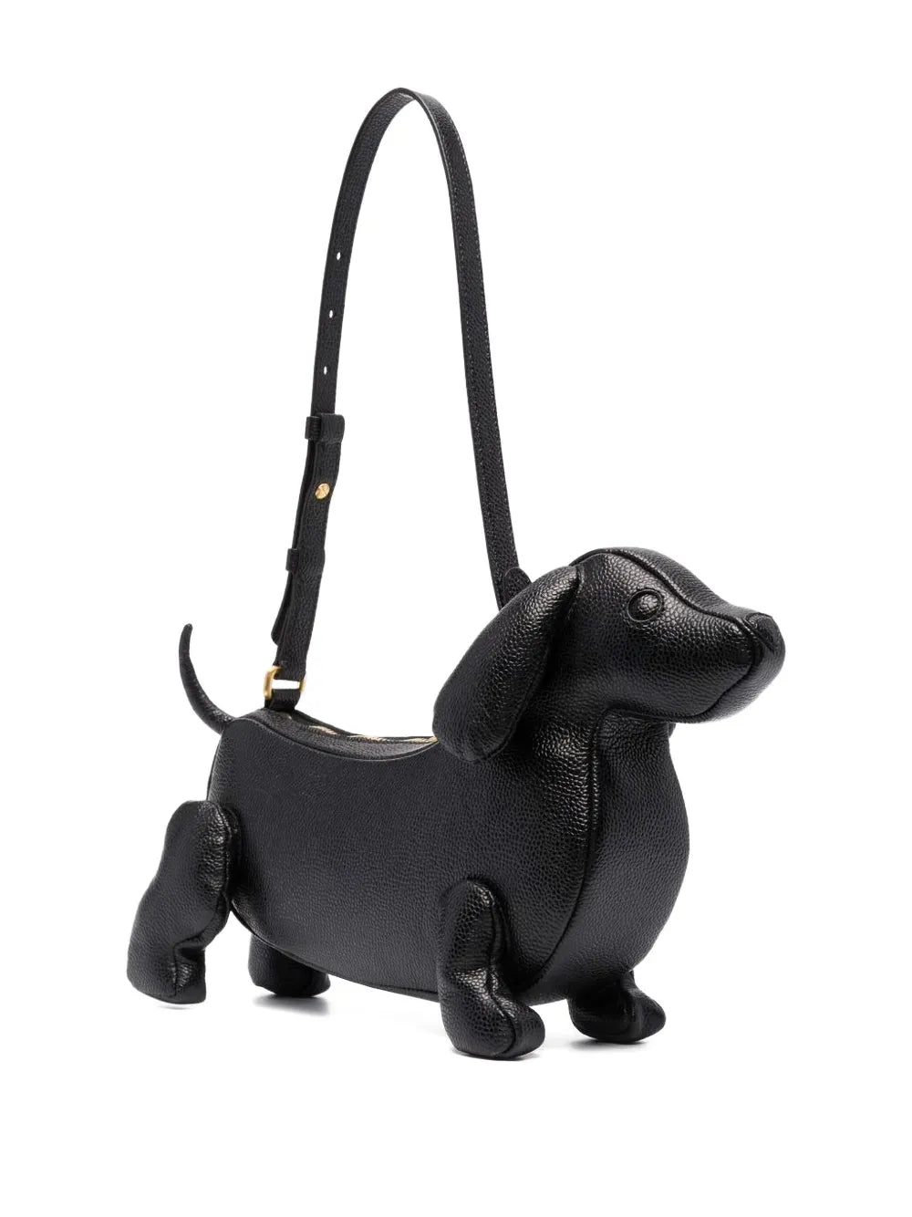 Thom Browne Hector Pebbled Leather Shoulder Bag — Same as shown — Size One Size — Back View
