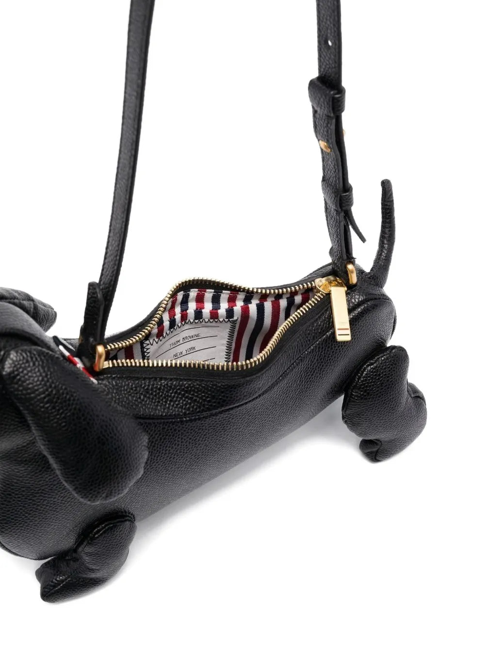 Thom Browne Hector Pebbled Leather Shoulder Bag — Same as shown — Size One Size — Detail View