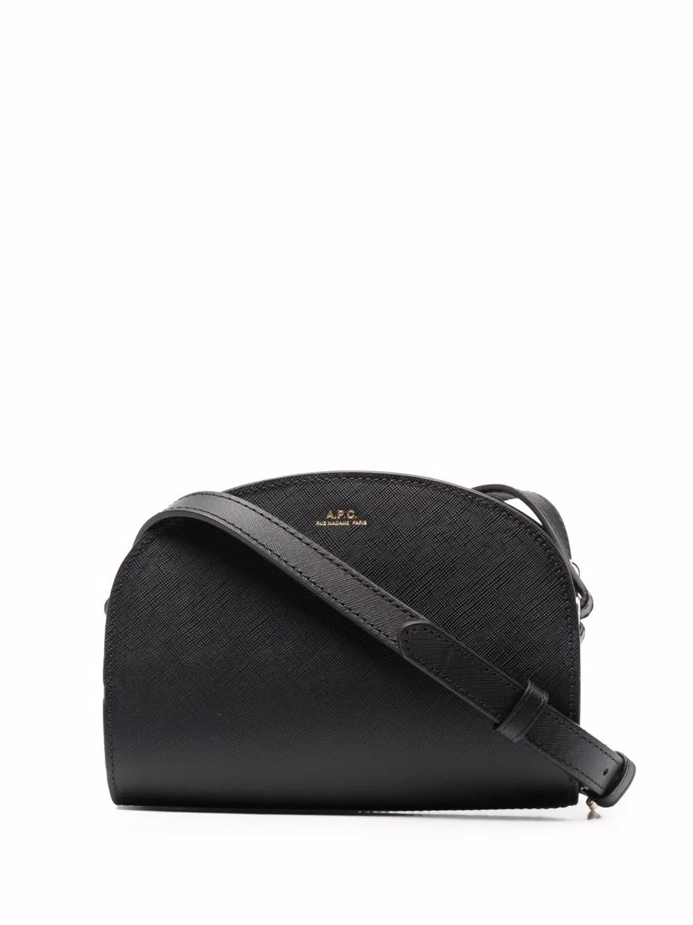 Apc Demi Lune Leather Shoulder Bag — Same as shown — Size One Size — Front View