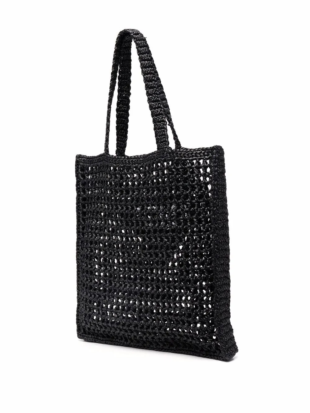 Prada Interwoven Design Logo Print Shoulder Bag — Same as shown — Size One Size — Back View