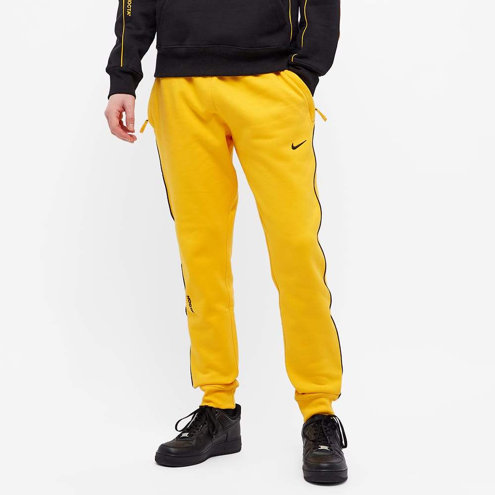 Drake x Nike NOCTA AU Essential Fleece Pant University Gold — XXS — Top View