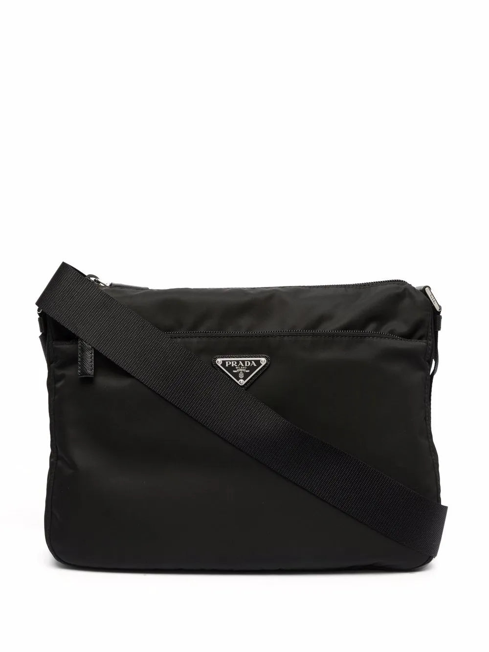 Prada Triangle Logo Shoulder Bag — Same as shown — Size One Size — Front View