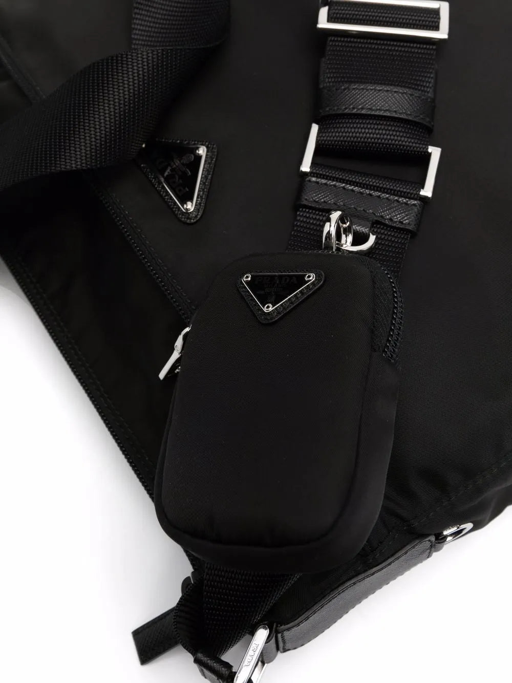 Prada Triangle Logo Shoulder Bag — Same as shown — Size One Size — Top View